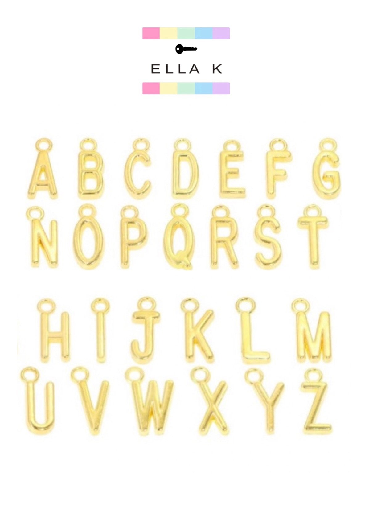 Get Charmed Gold Initials