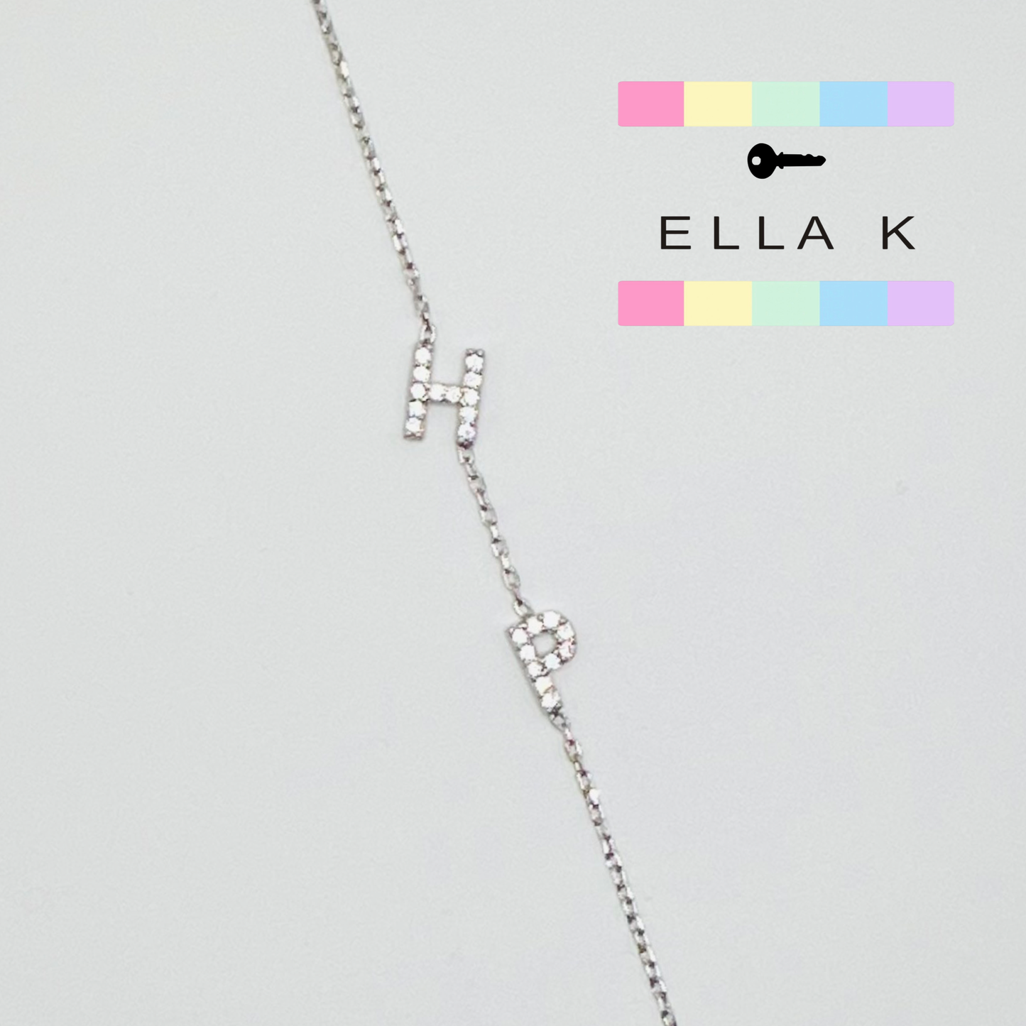 The Original Pave Double Initial Necklace