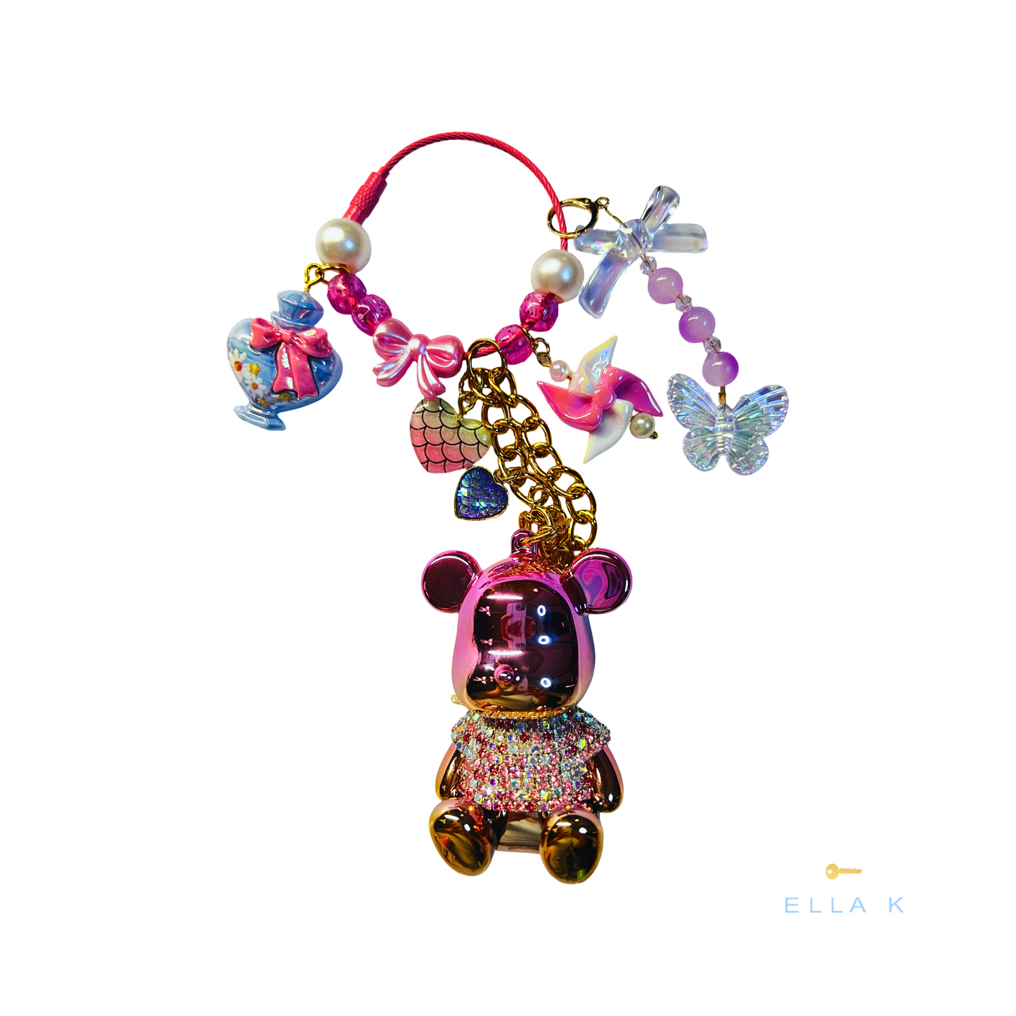 Gemmy Girl Bear Charm Edit Bag Charm