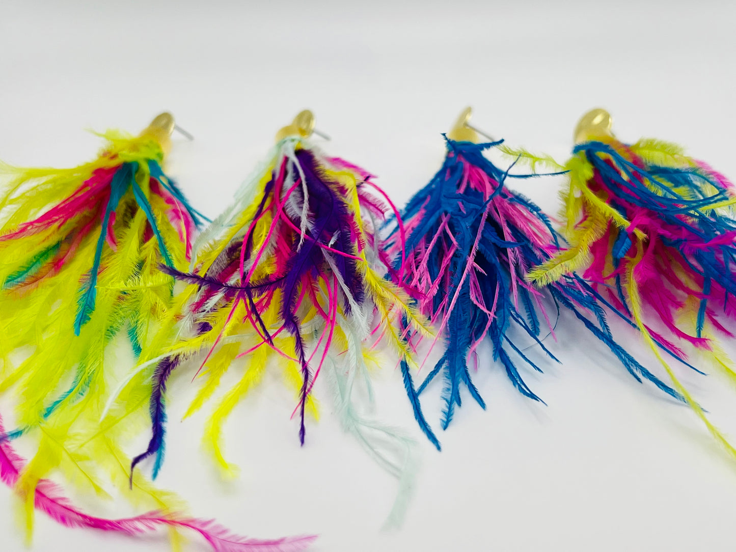 Feather Earrings - Carnival Collection