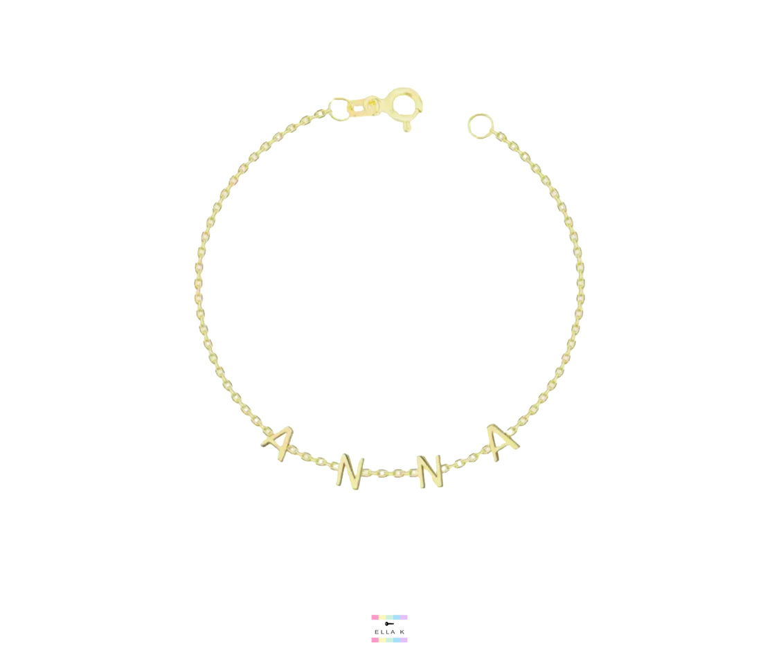 The Original Letter Name Bracelet