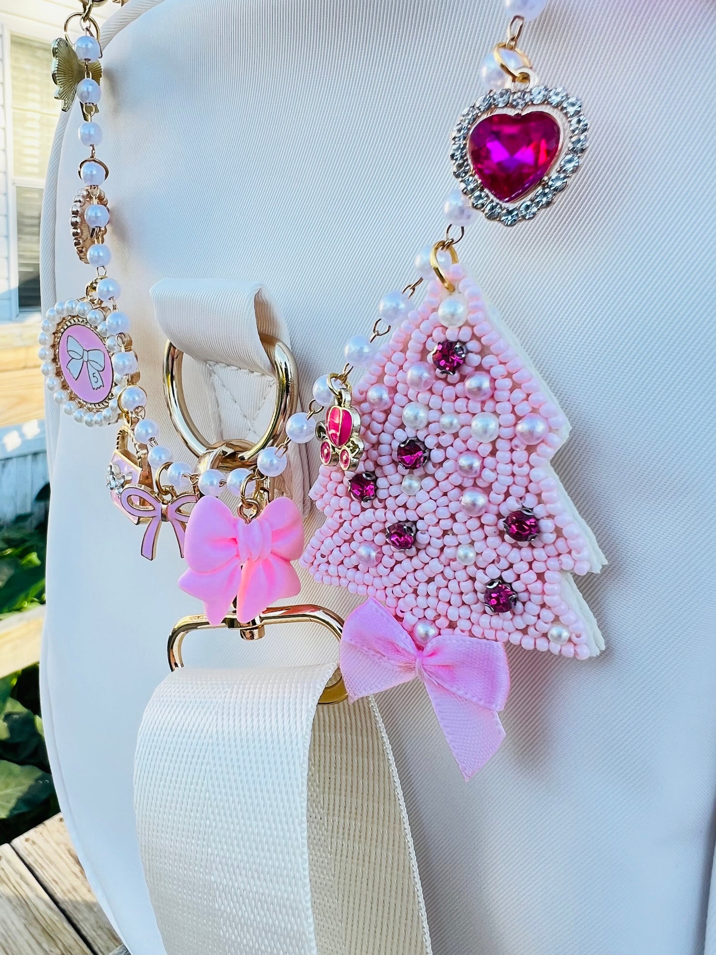 It’s A Pink Christmas Bag Charm