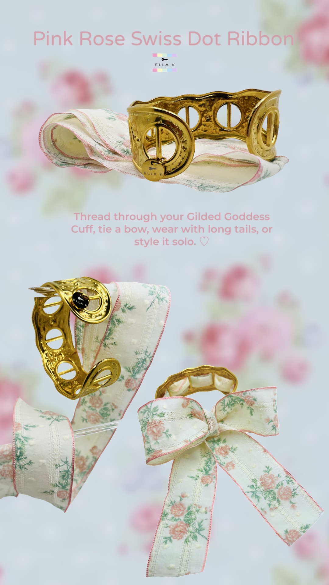 Gilded Goddess Cuff Bracelet