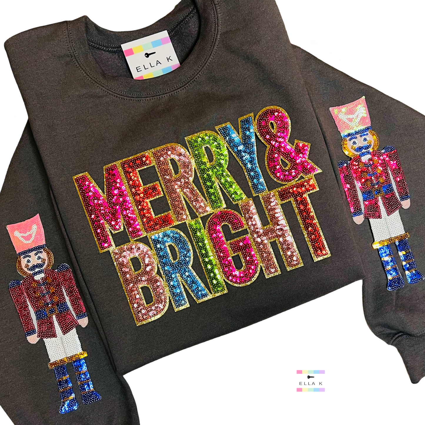 Merry & Bright Nutcracker Christmas Sweatshirt