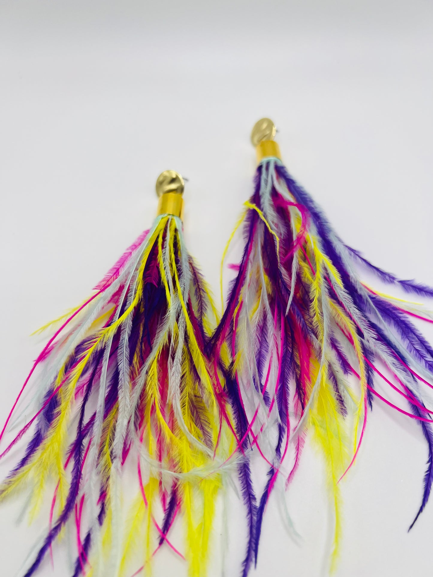 Feather Earrings - Carnival Collection