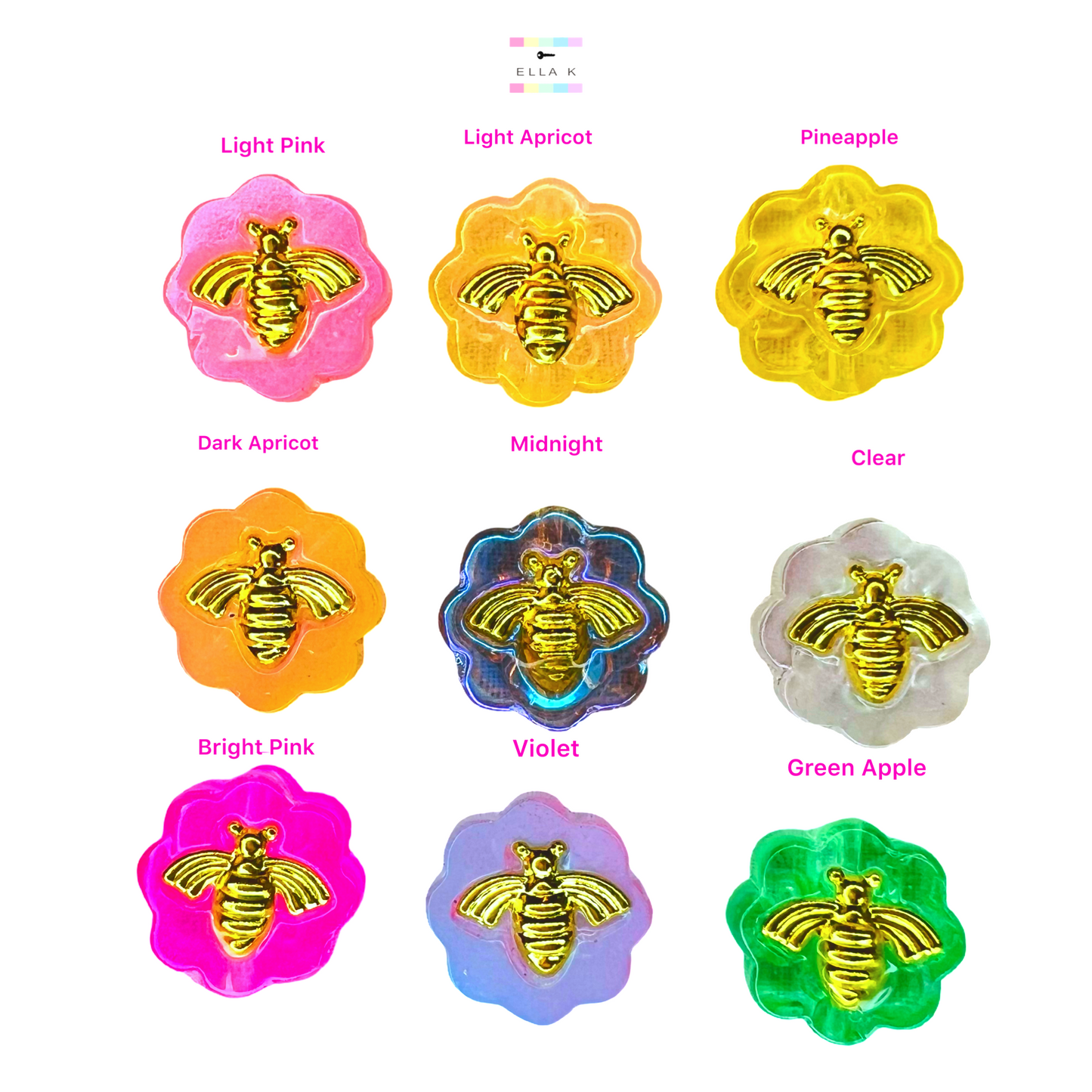 Ballet of the Fancy Bees Button Charm Bracelet