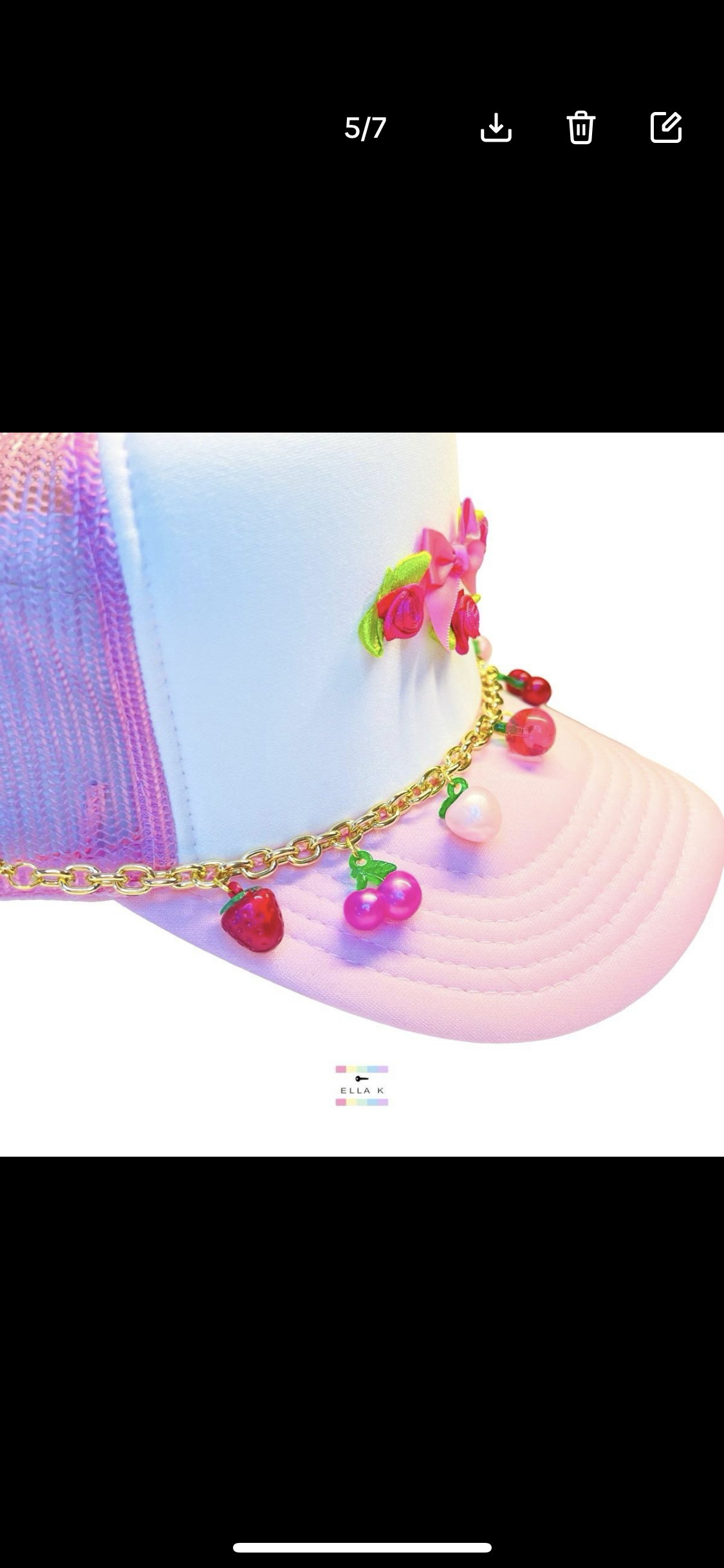 Juicy Fruit Trucker Hat Charm Chain