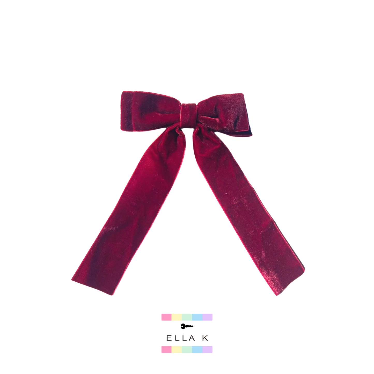 The Classic Velvet Bow Barrette