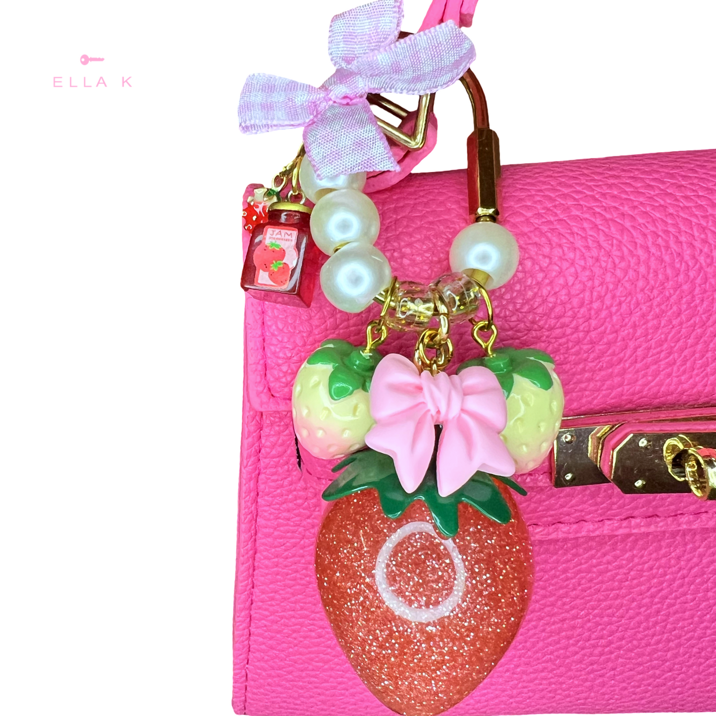 Strawberry Preserves Bag Charm