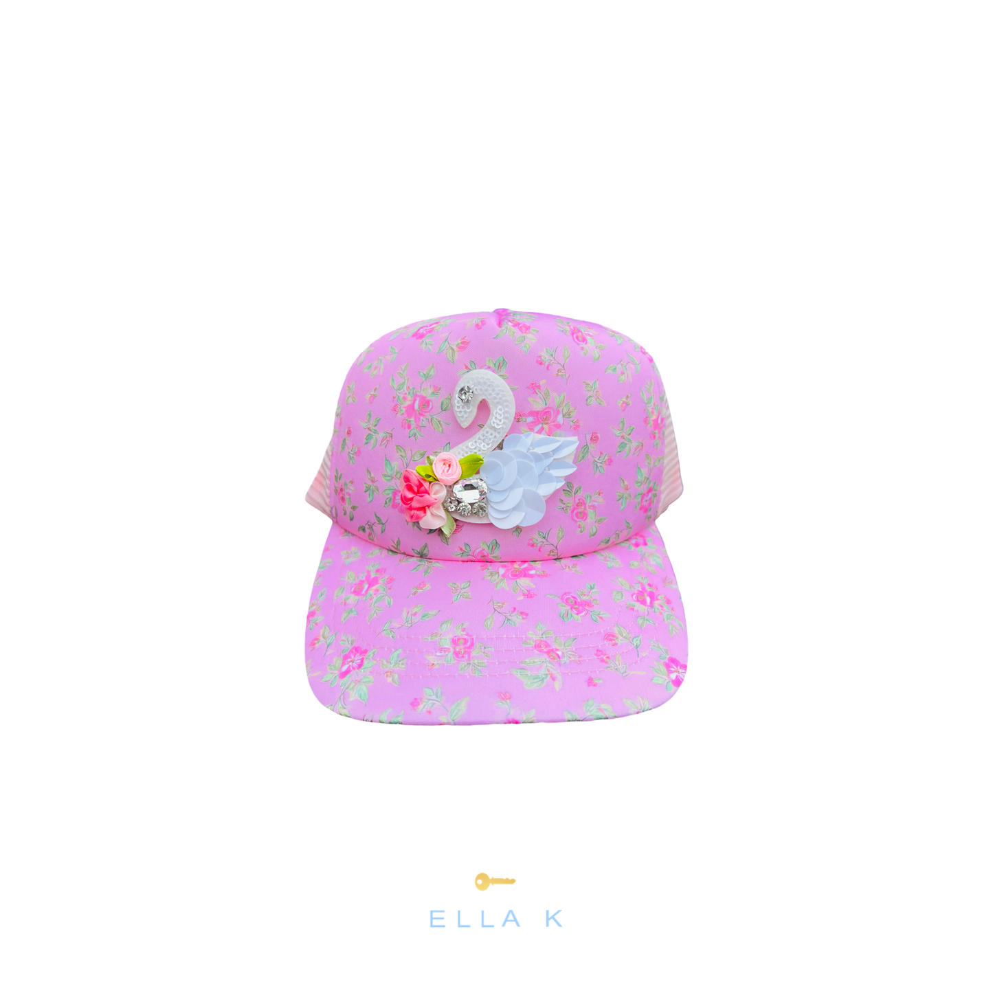 Wildflower Cottage Rose Trucker Hat