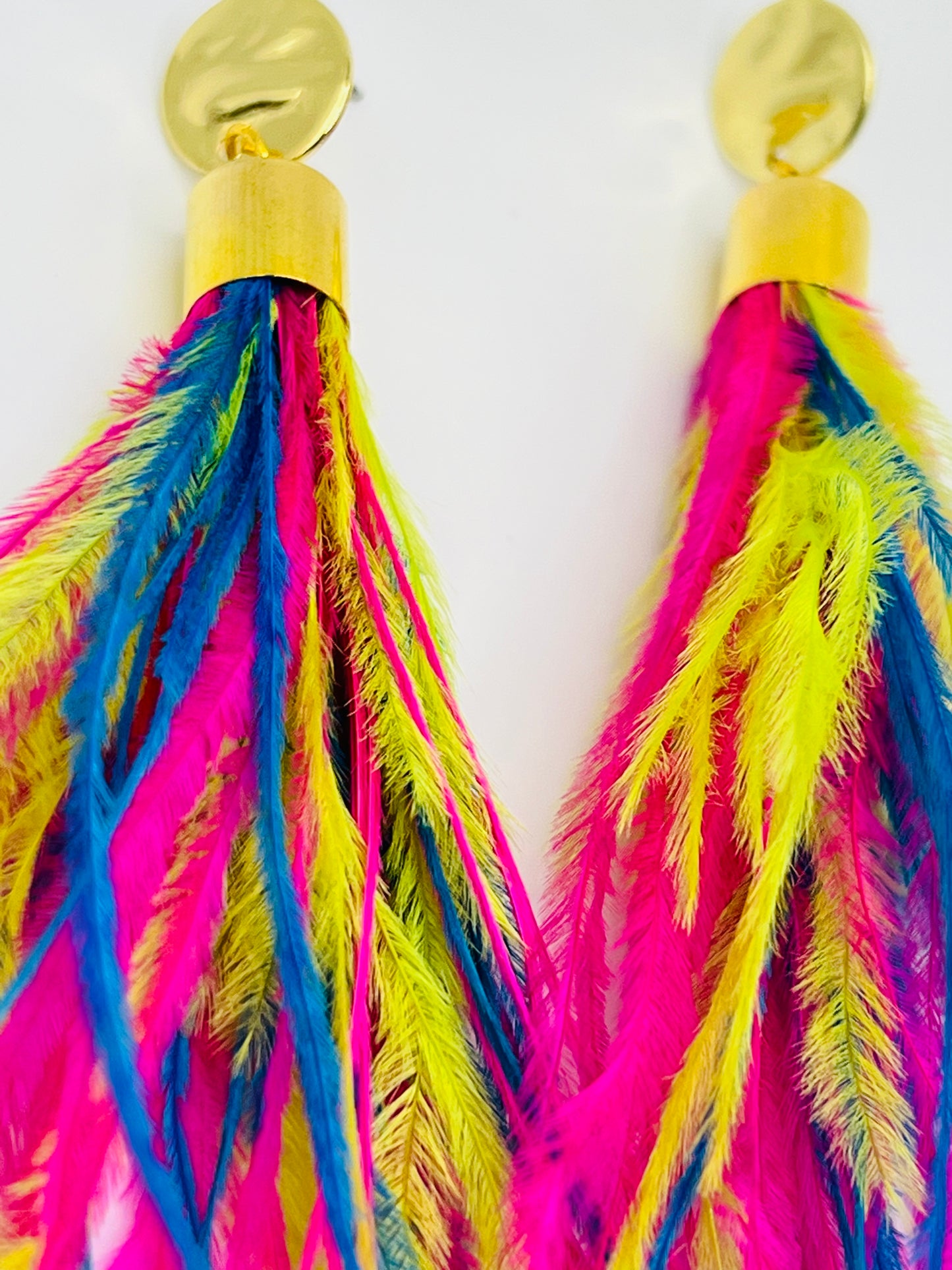 Feather Earrings - Carnival Collection