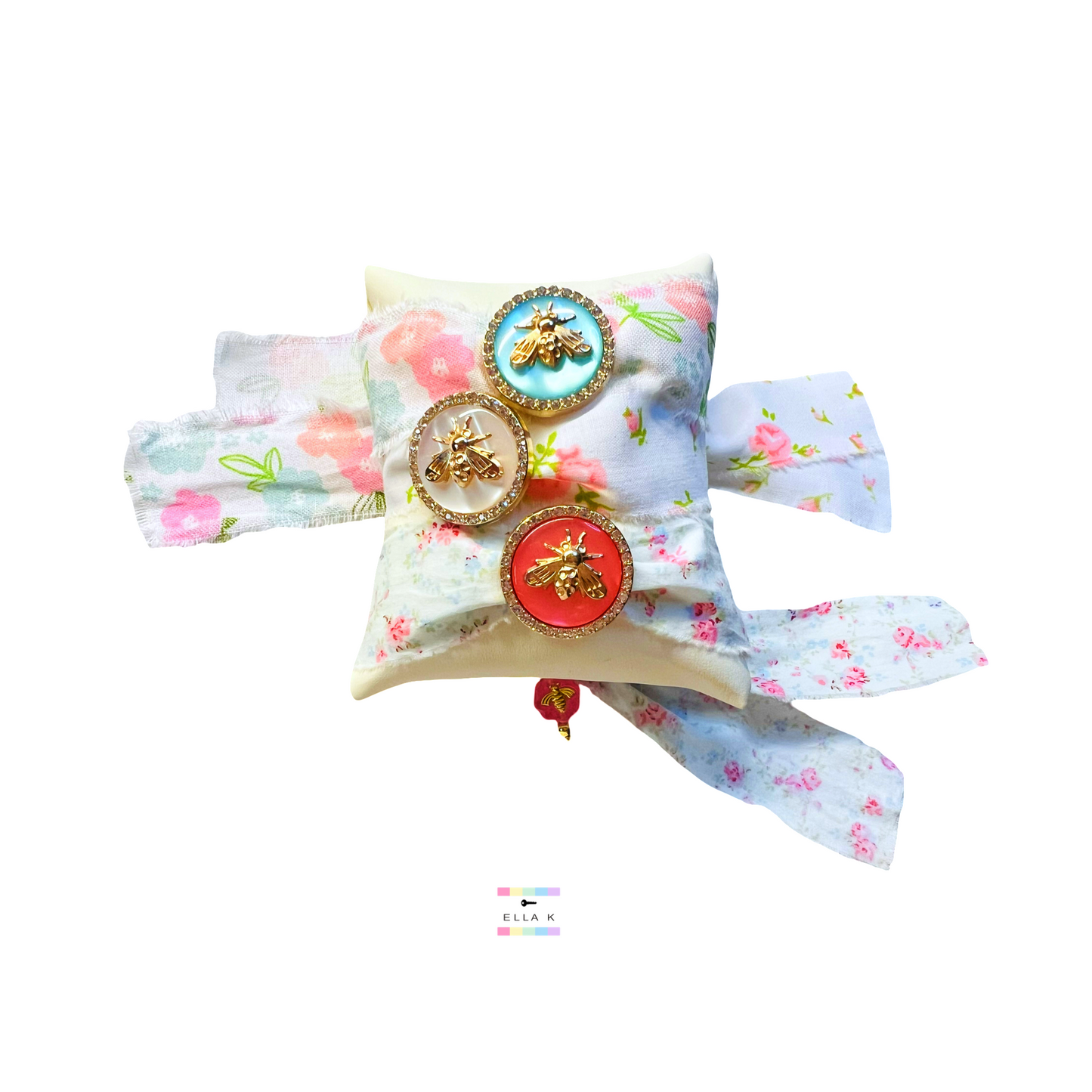 Ballet of the Fancy Bees Button Charm Bracelet