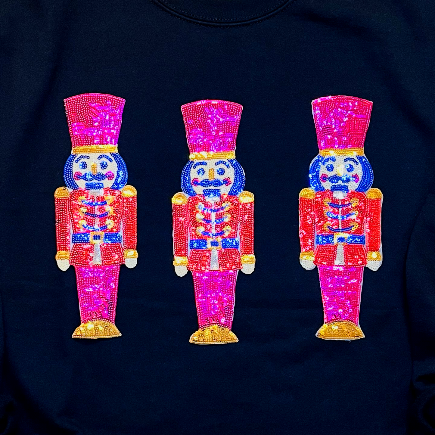 Soldier Nutcracker Trio Black Sweatshirt
