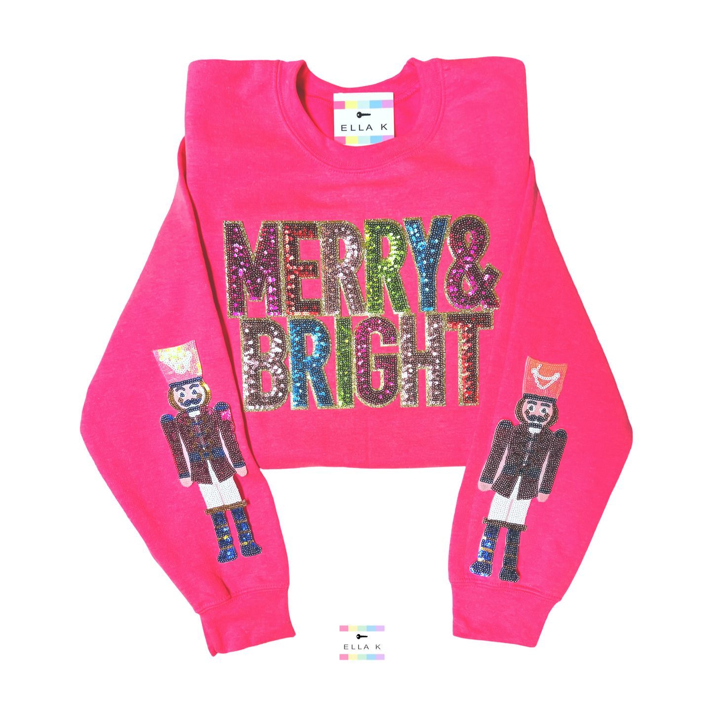 Merry & Bright Nutcracker Christmas Sweatshirt