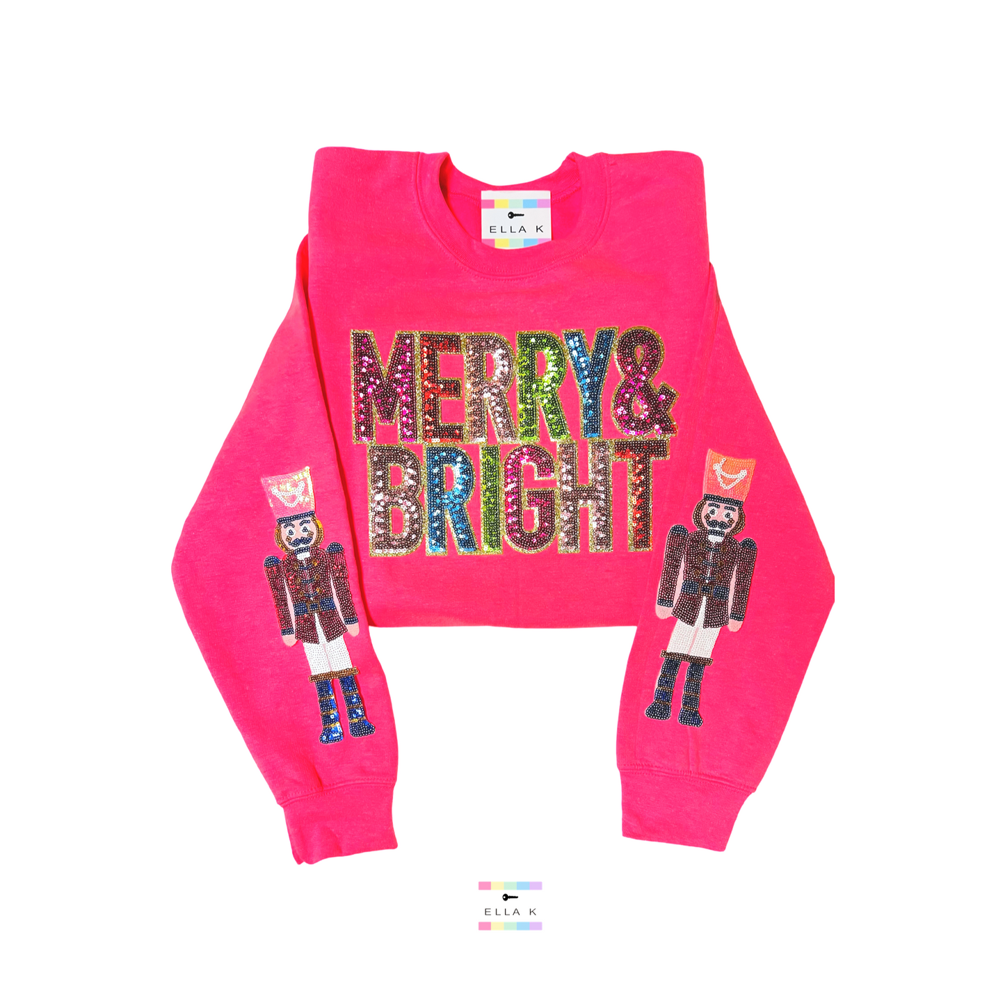 Merry & Bright Nutcracker Christmas Sweatshirt