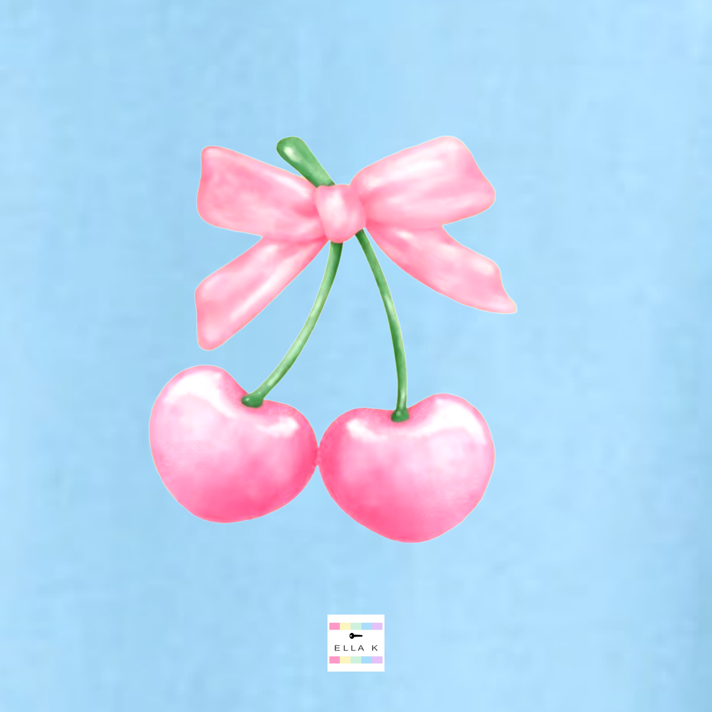 Coquette Bow & Pink Cherries Tee