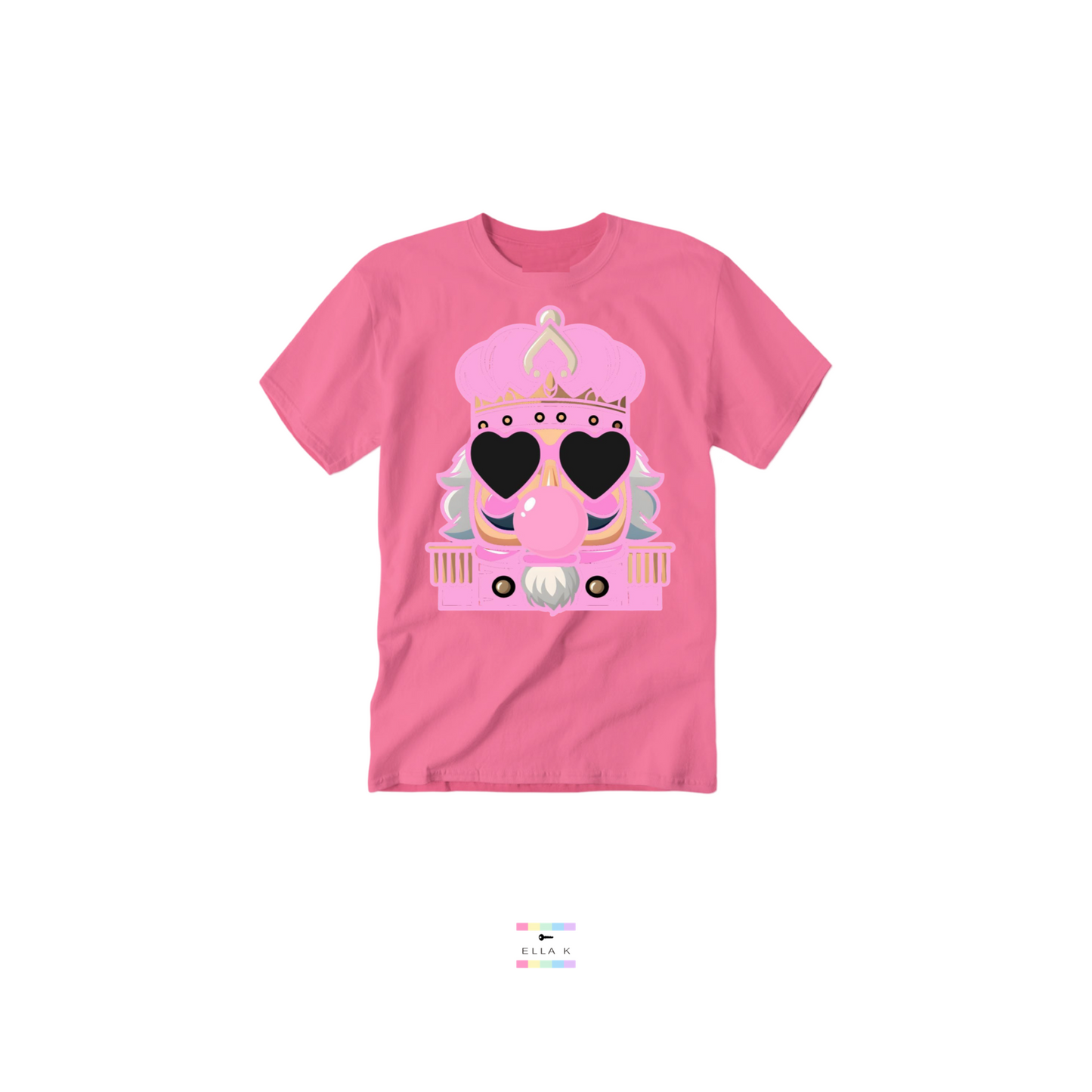 Pink XL Bubble Gum Nutcracker Graphic Tee