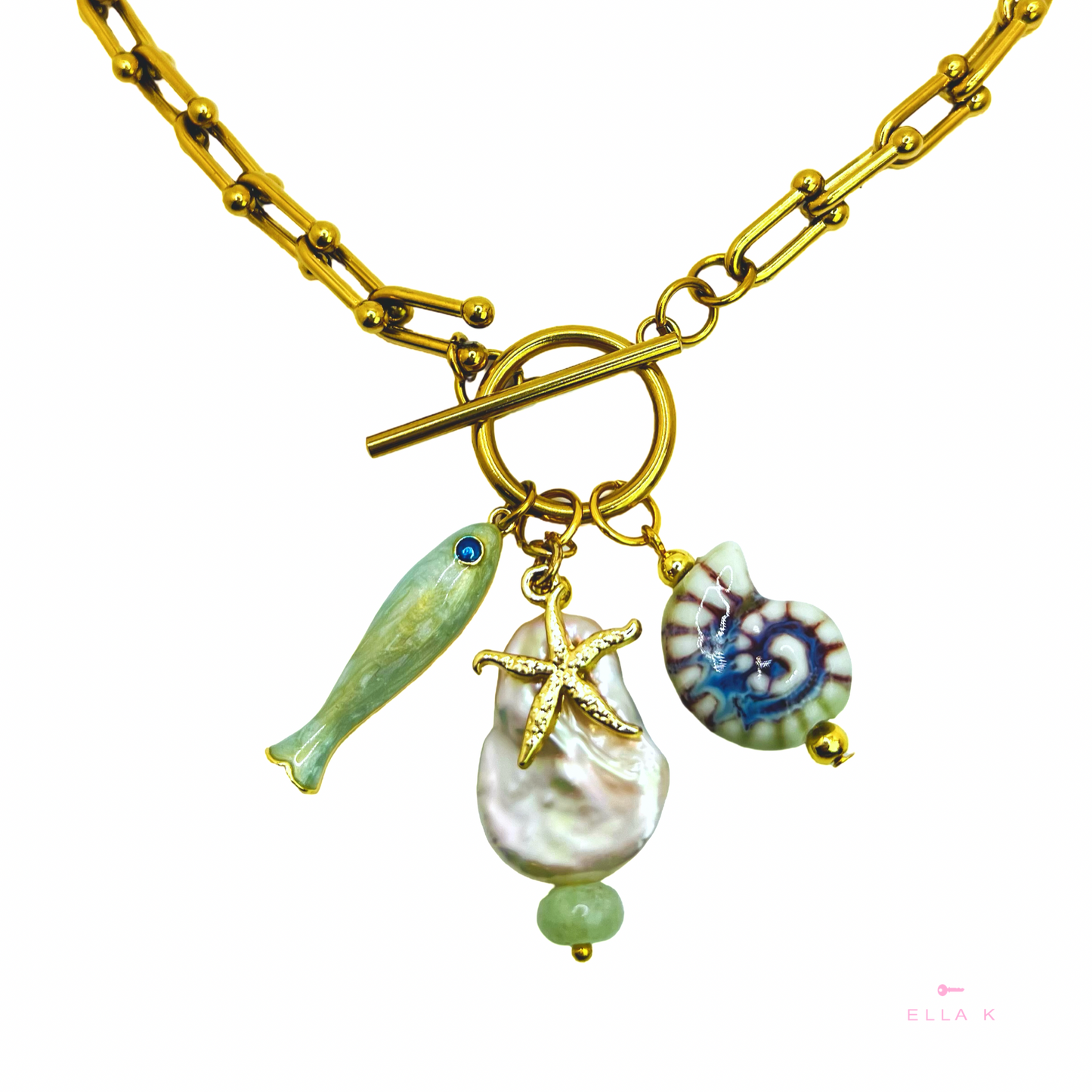 Kiwi Cove Charm Necklace