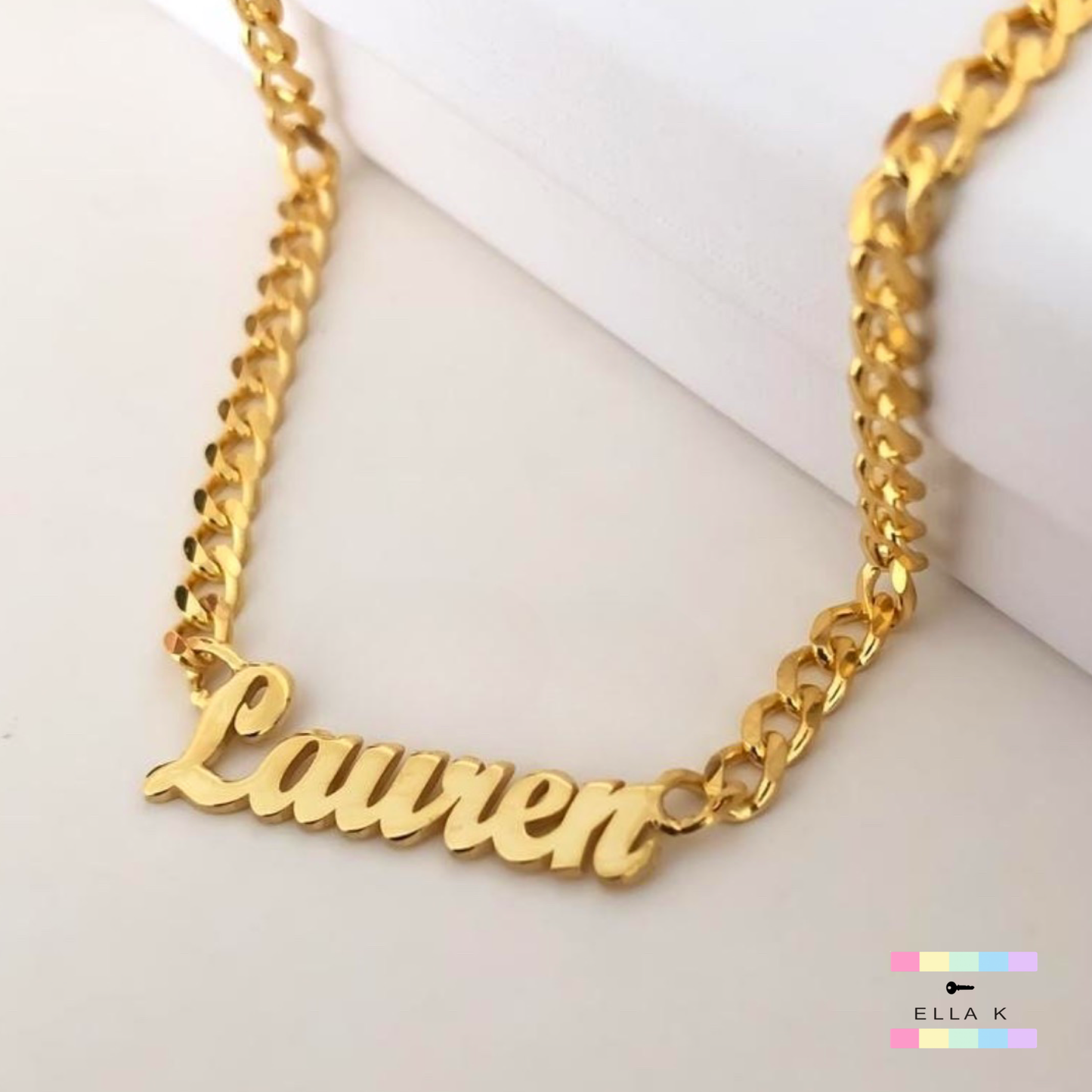 Chunky Chain Name Necklace