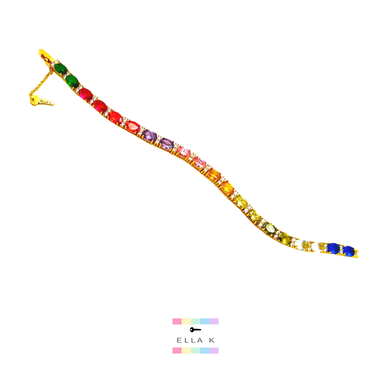 Forever Rainbow Tennis Bracelet