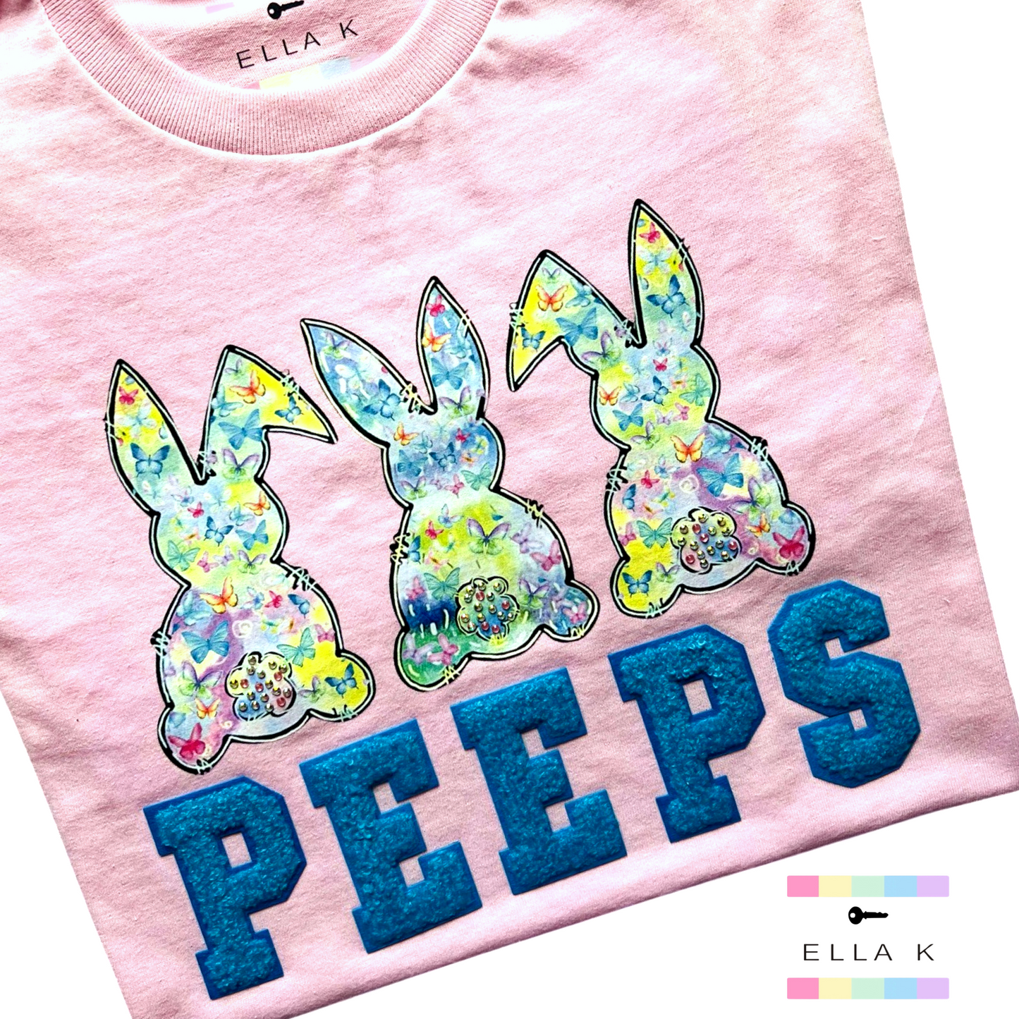 Butterfly Bunny Peeps Easter Tee