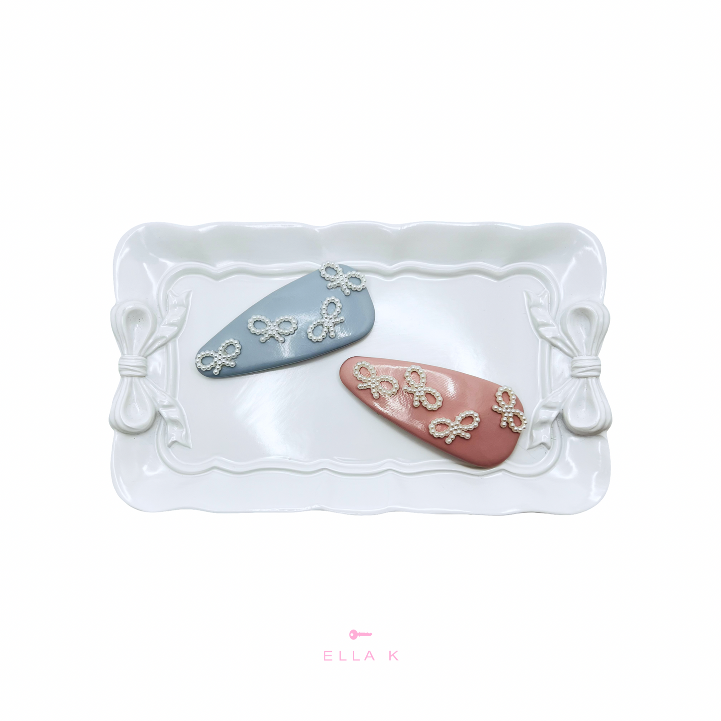 Coquette Pearl Cloud Bow Hair Clip