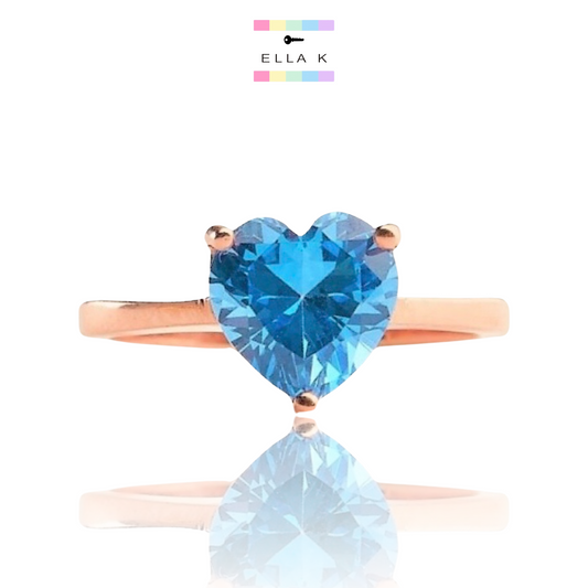 Birthstone Signature Heart Ring