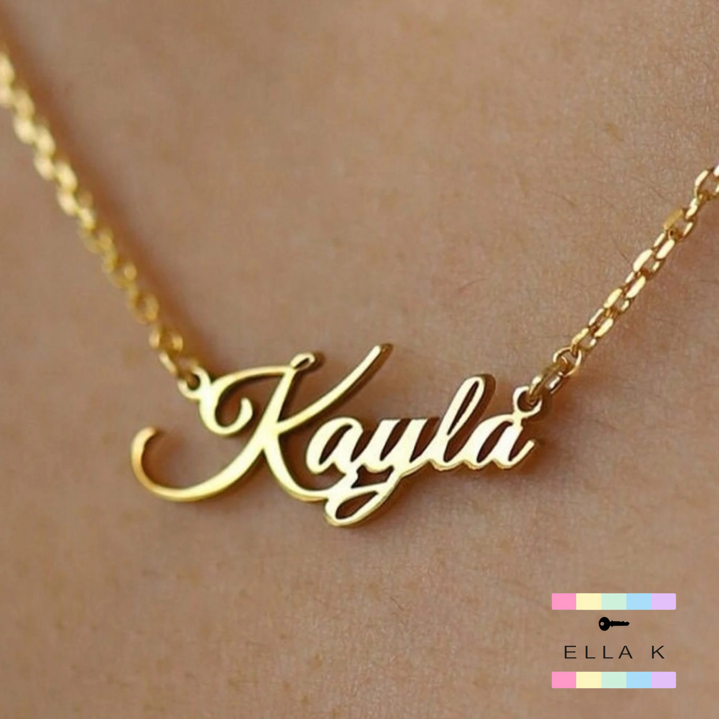 The Original Solid Gold Name Necklace