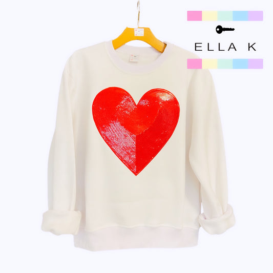 Love In Red - Ella K Pullover