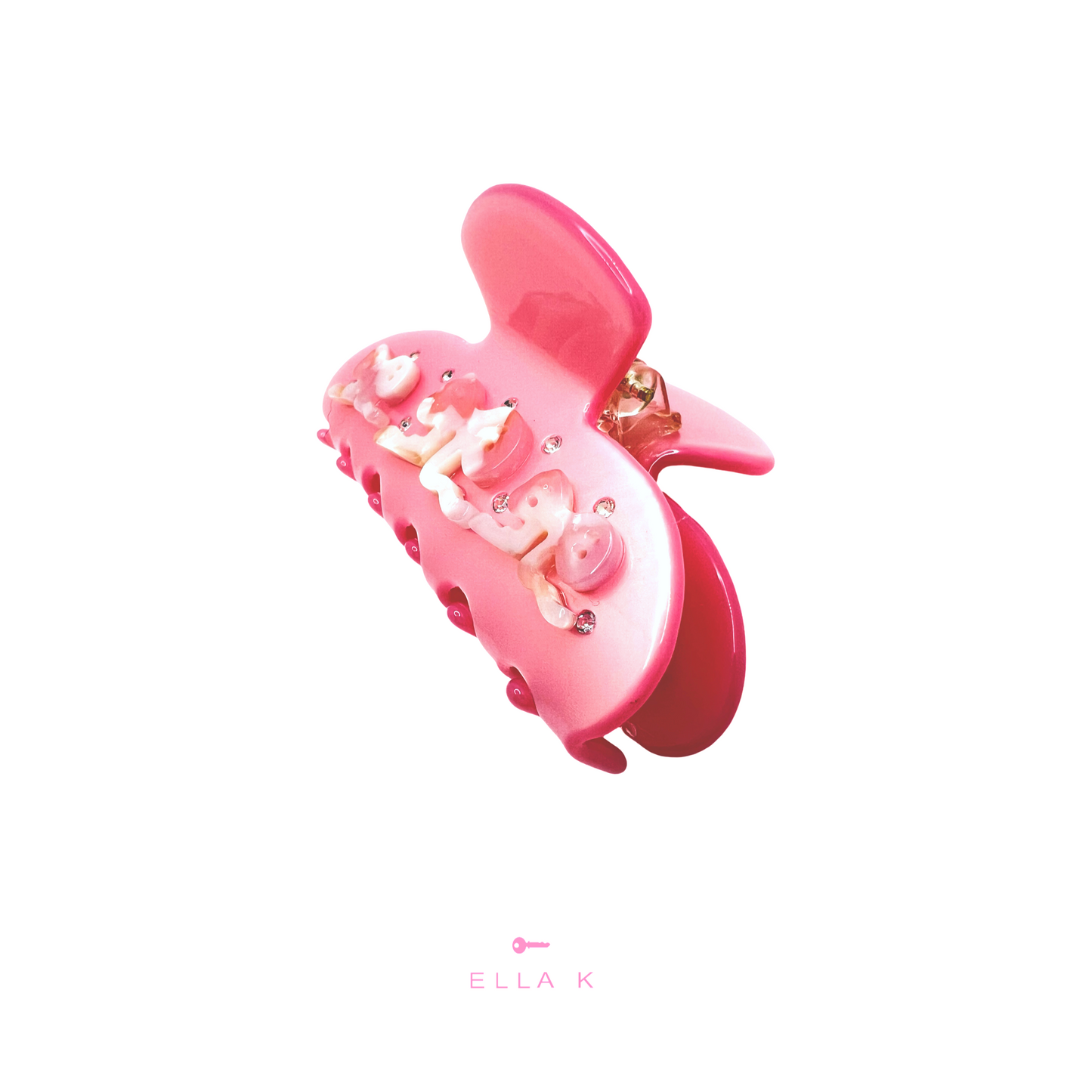 Pink Champagne Hair Claw Clip