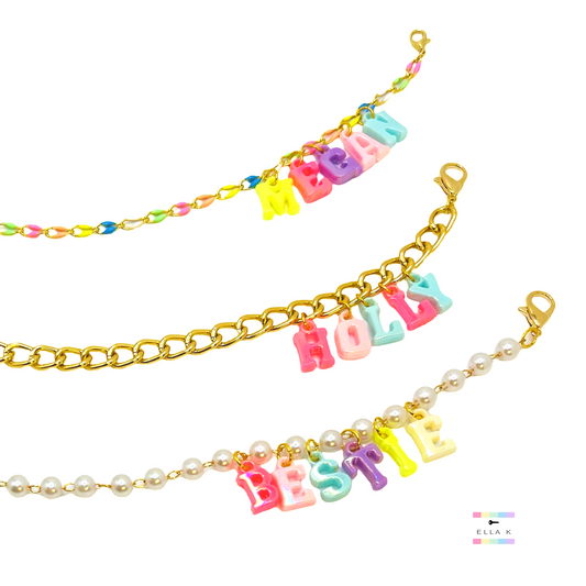 Pastel Custom Name Trucker Hat Chain