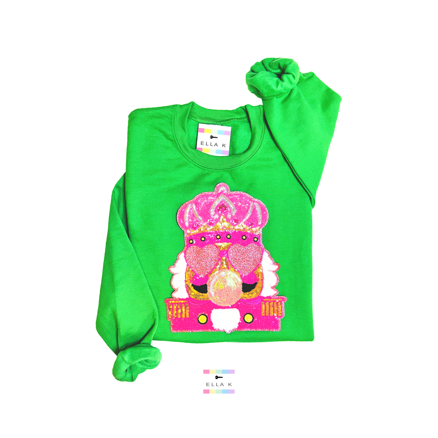 Bubble Gum Nutcracker King Christmas Sweatshirt