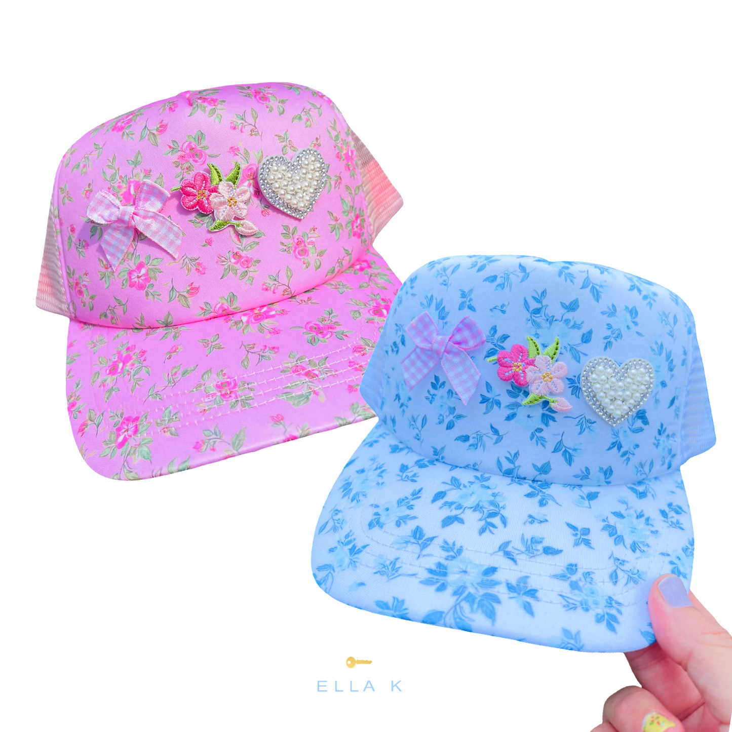 Wildflower Cottage Rose Trucker Hat