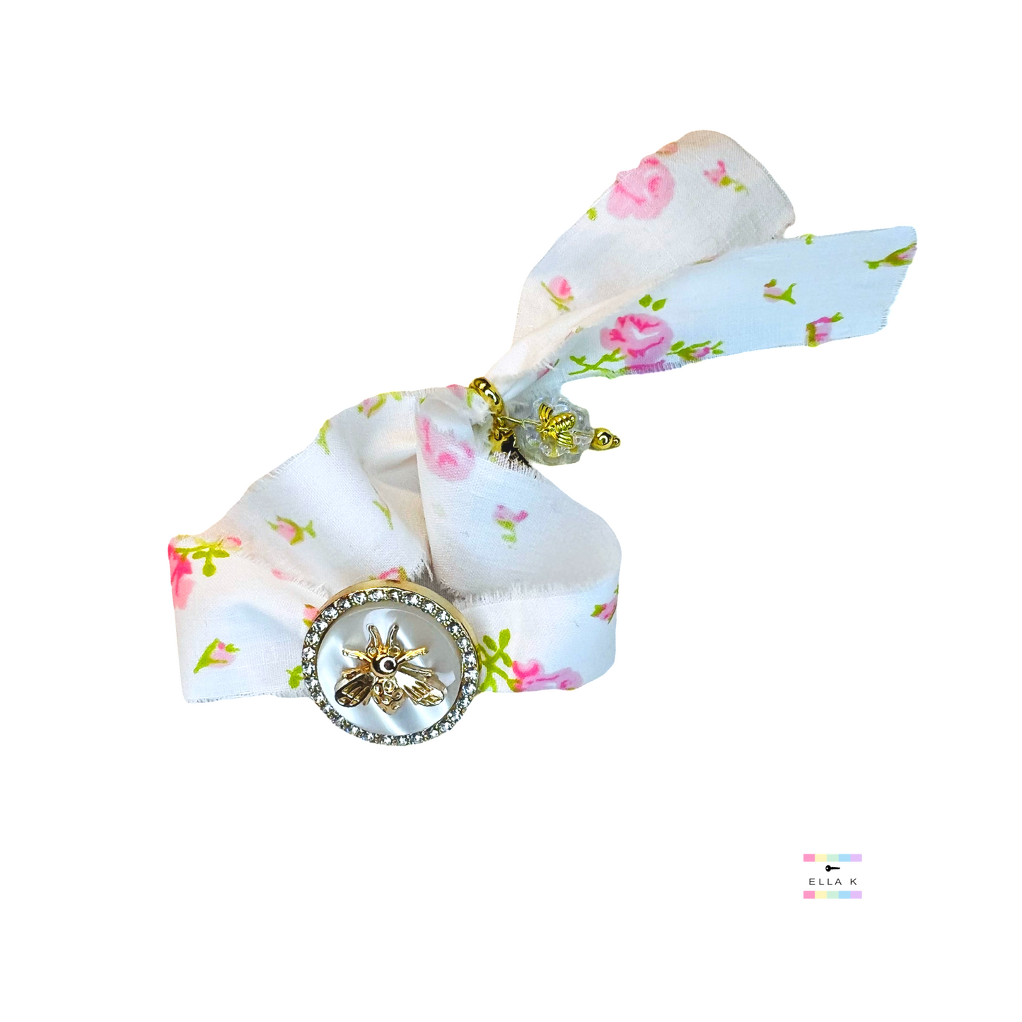 Ballet of the Fancy Bees Button Charm Bracelet