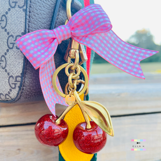 XL Cherry Bag Charm