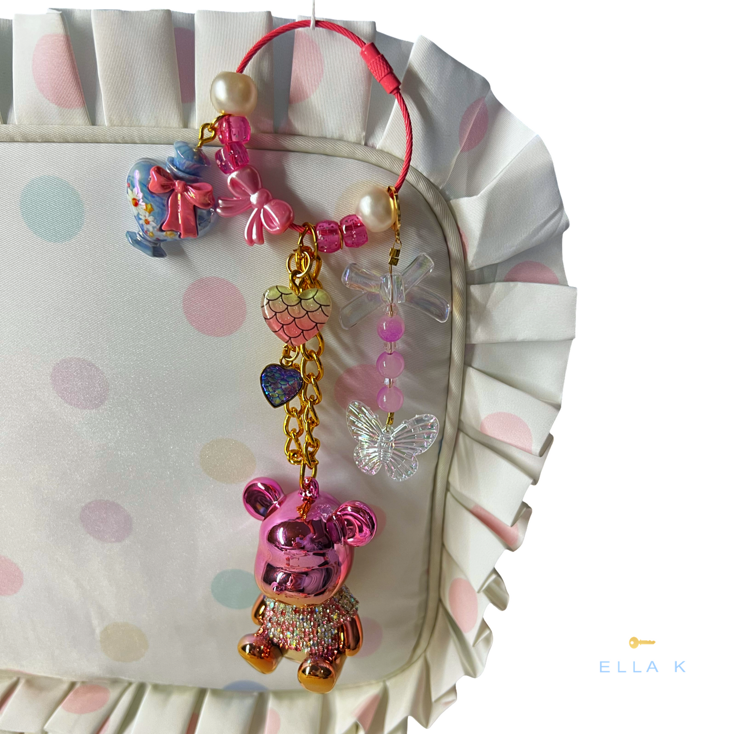 Gemmy Girl Bear Charm Edit Bag Charm
