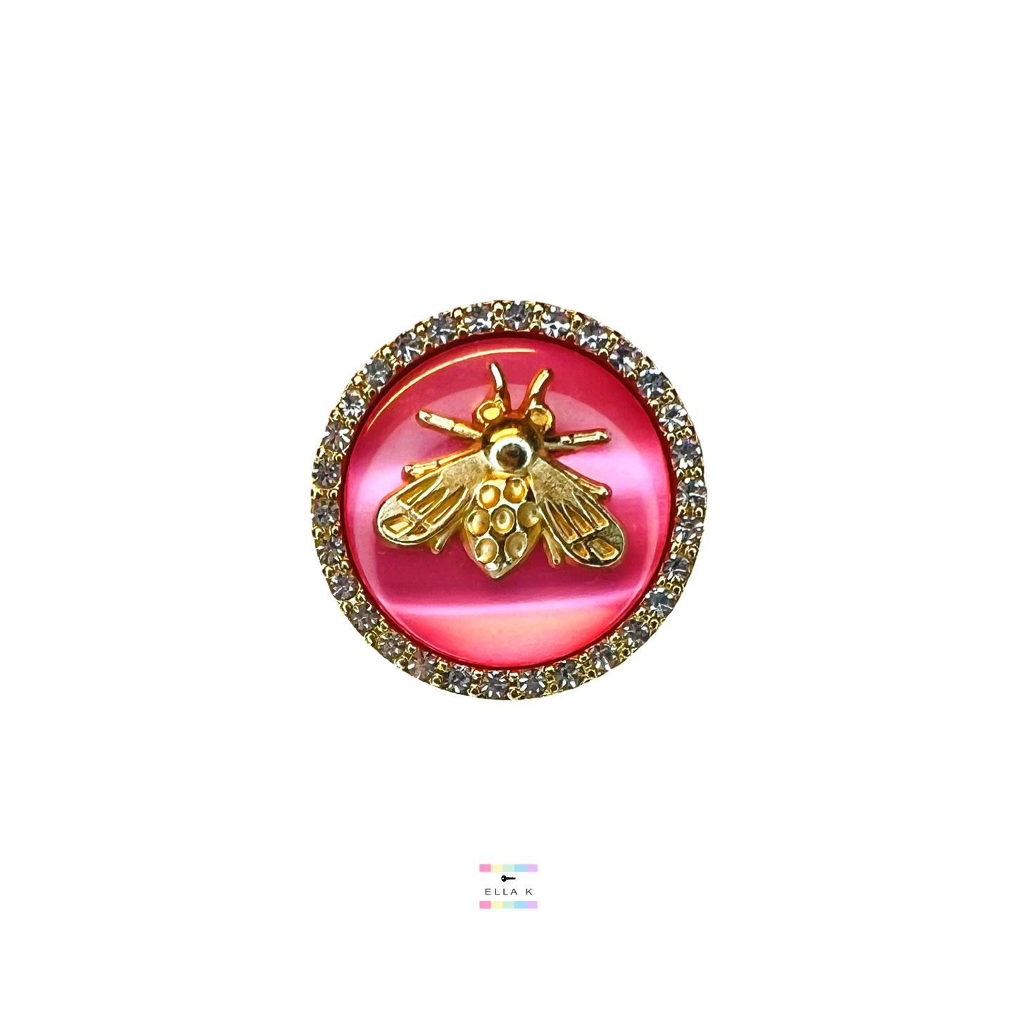 Ballet of the Fancy Bees Button Charm Bracelet