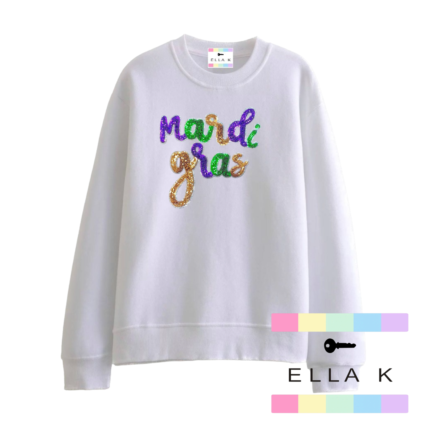 Mardi Gras Ella K Pullover