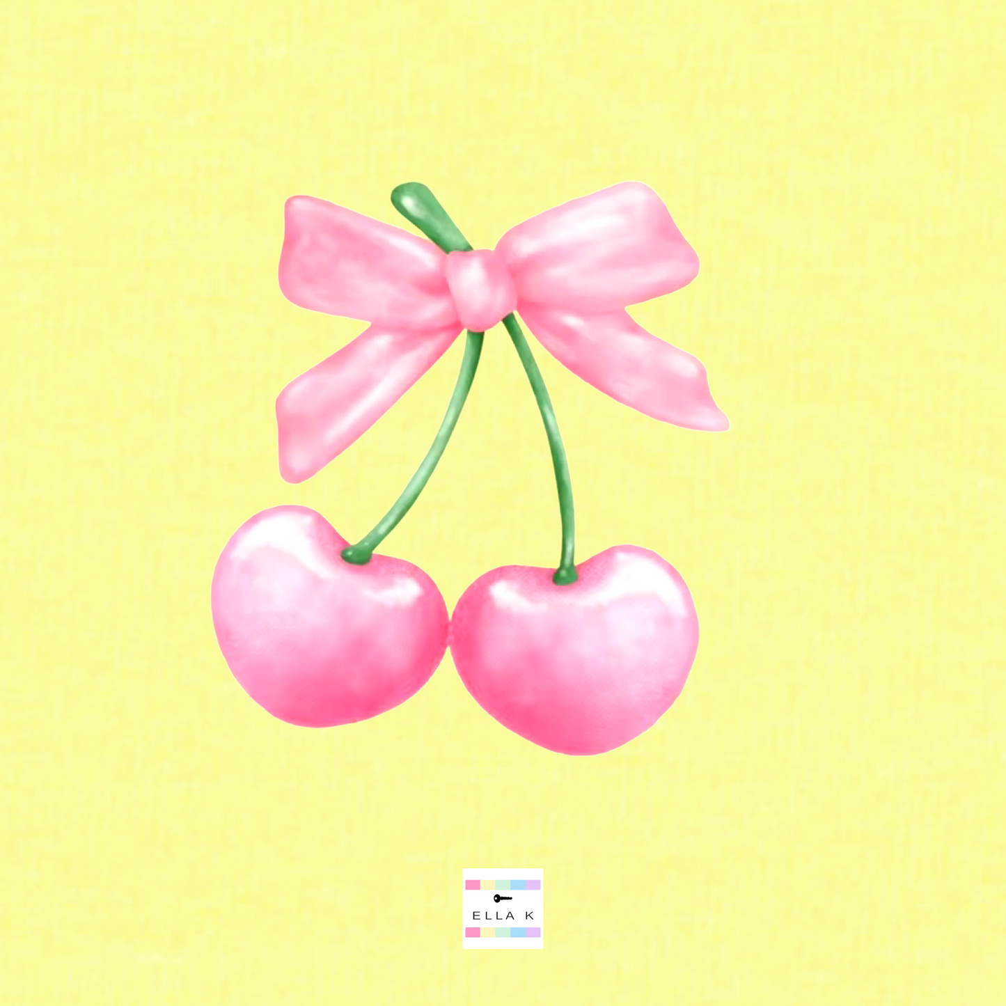 Coquette Bow & Pink Cherries Tee