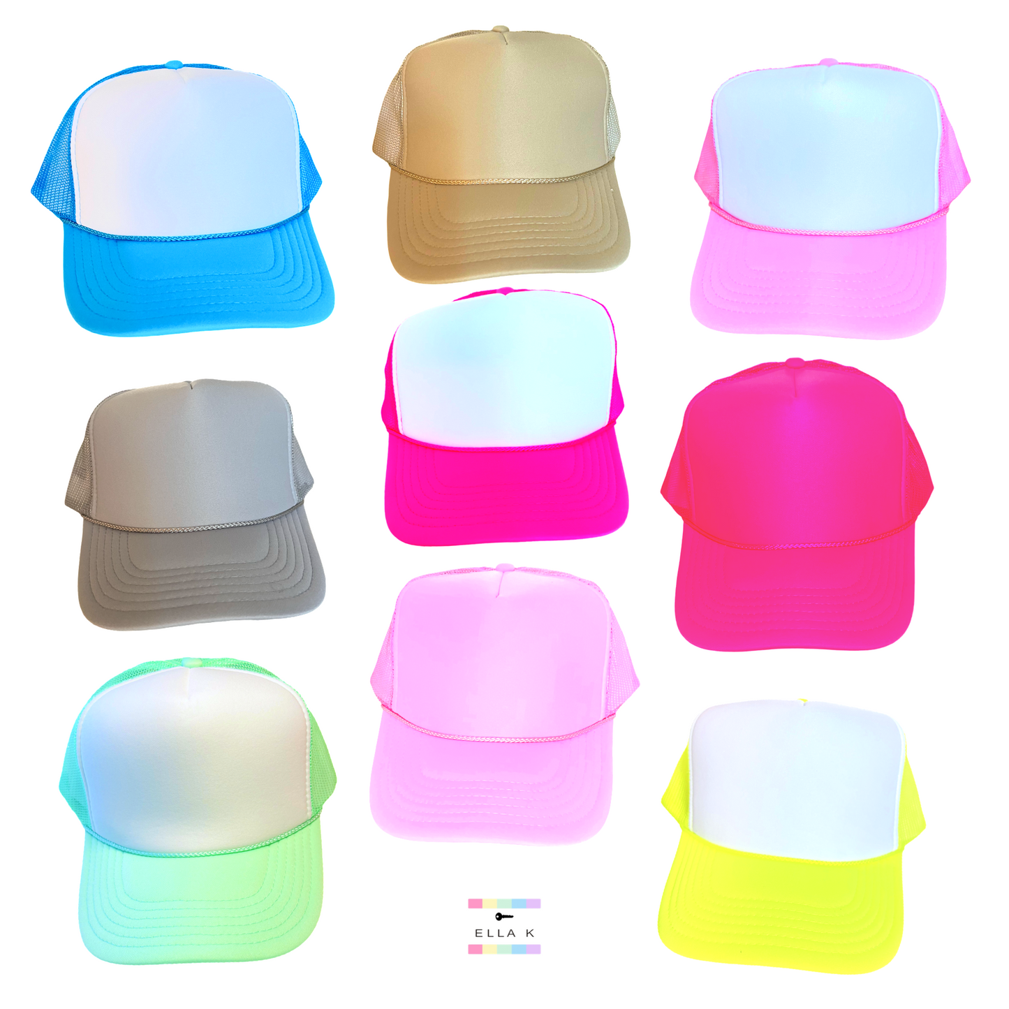 Teal Christmas Tree Trucker Hat