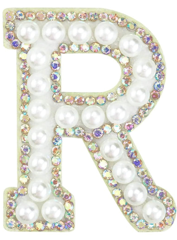 Ella K Pearl Rhinstone Letters