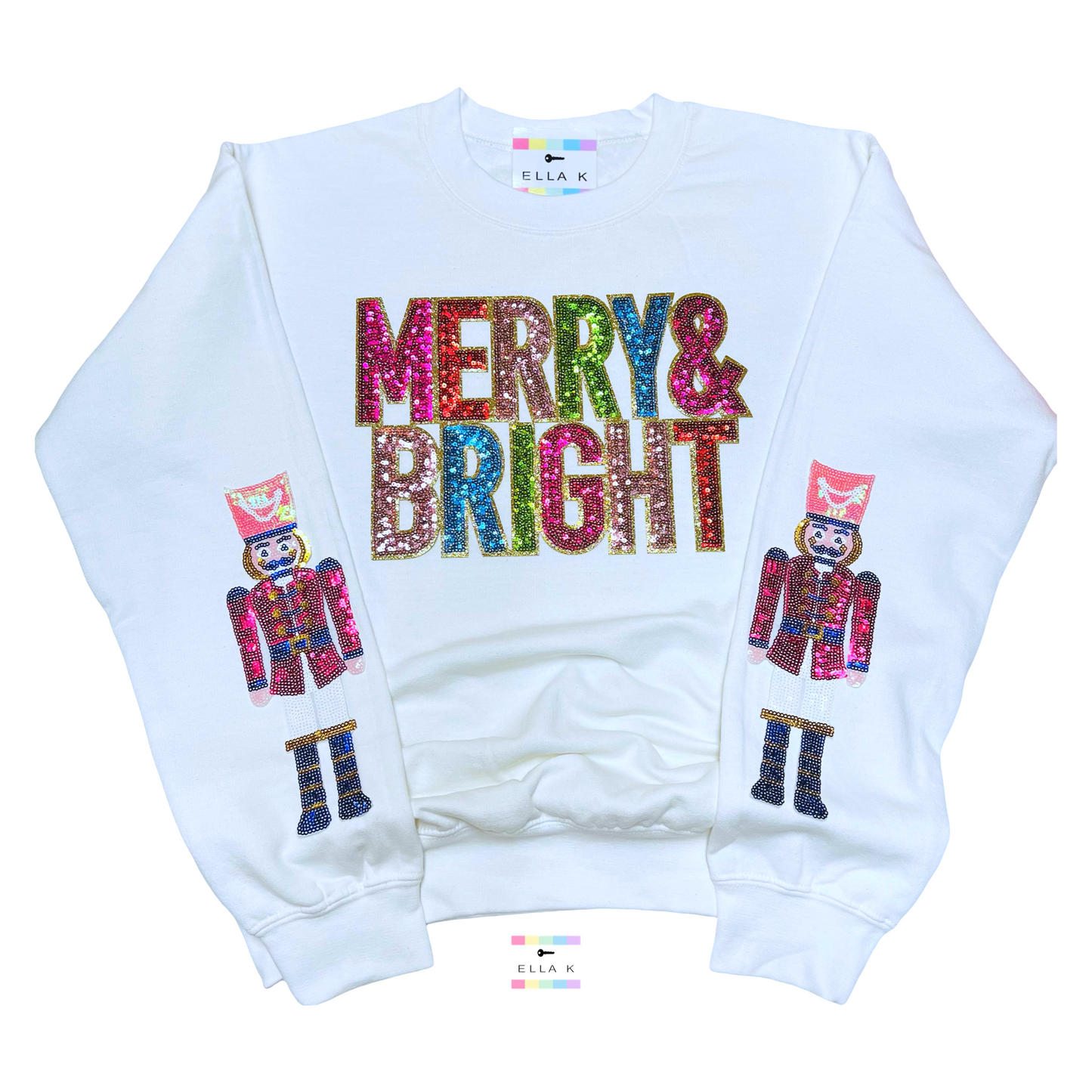 Merry & Bright Nutcracker Christmas Sweatshirt