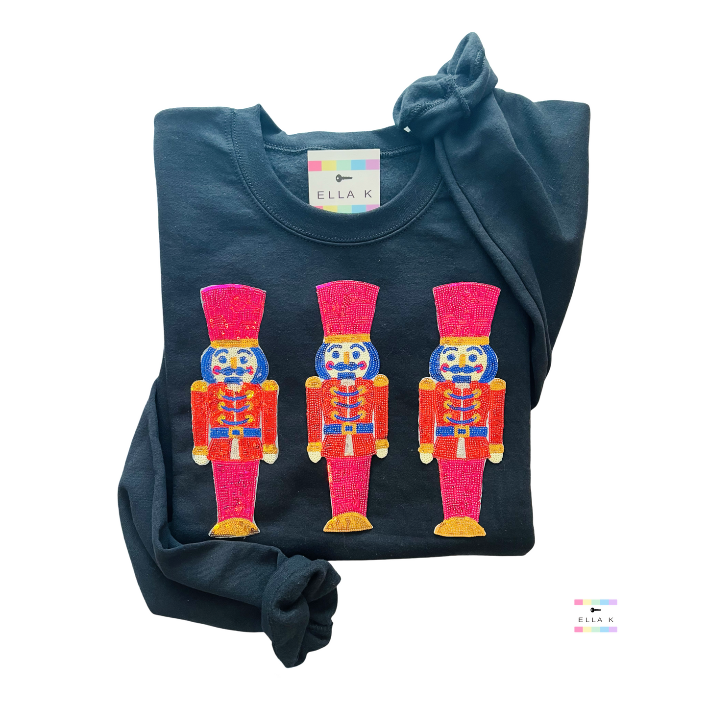 Soldier Nutcracker Trio Black Sweatshirt
