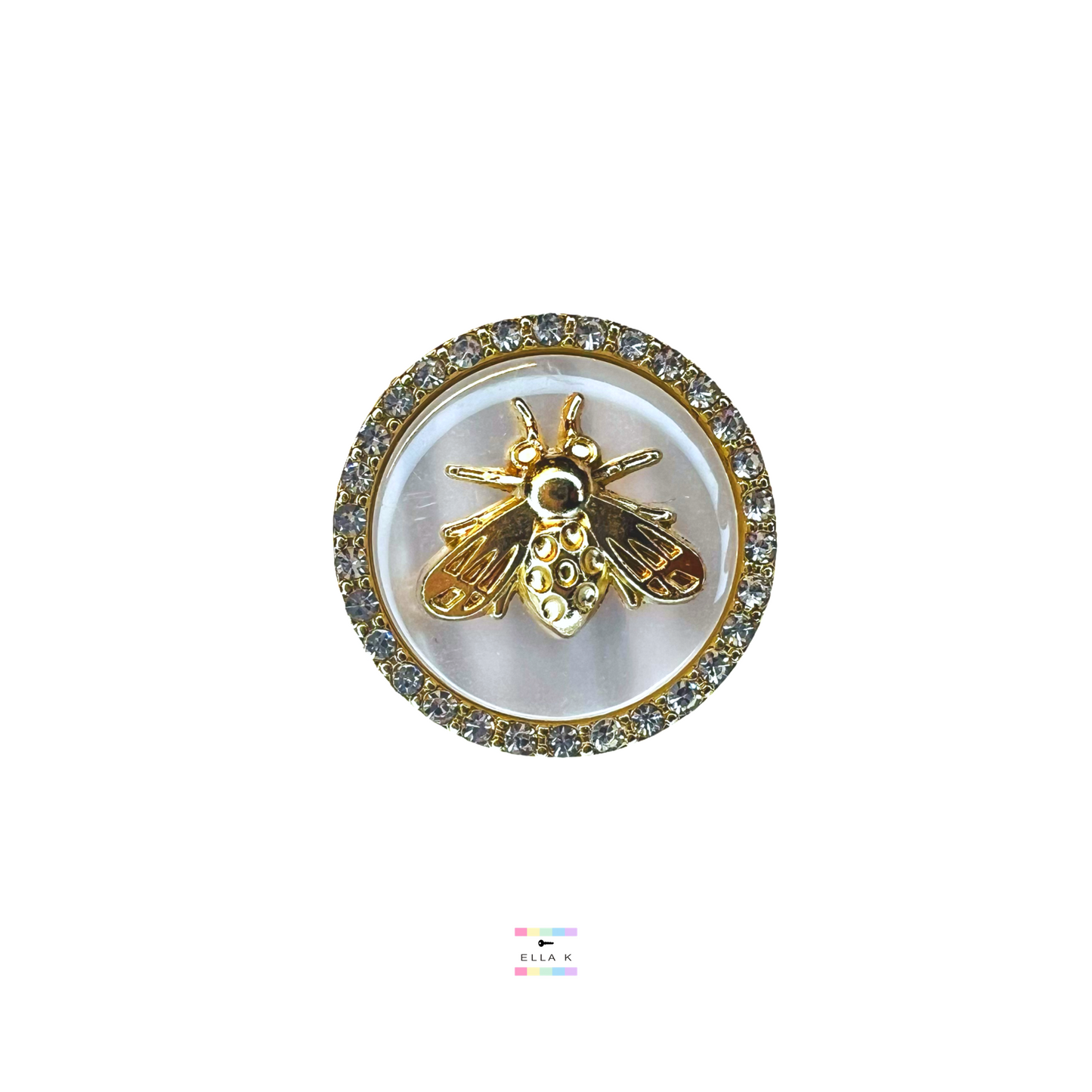 Ballet of the Fancy Bees Button Charm Bracelet