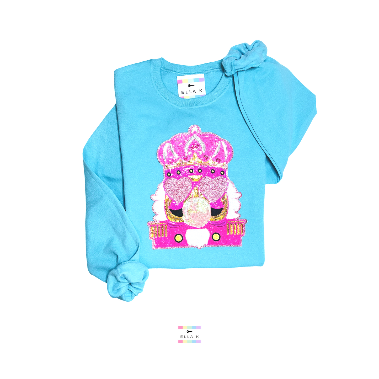 Bubble Gum Nutcracker King Christmas Sweatshirt