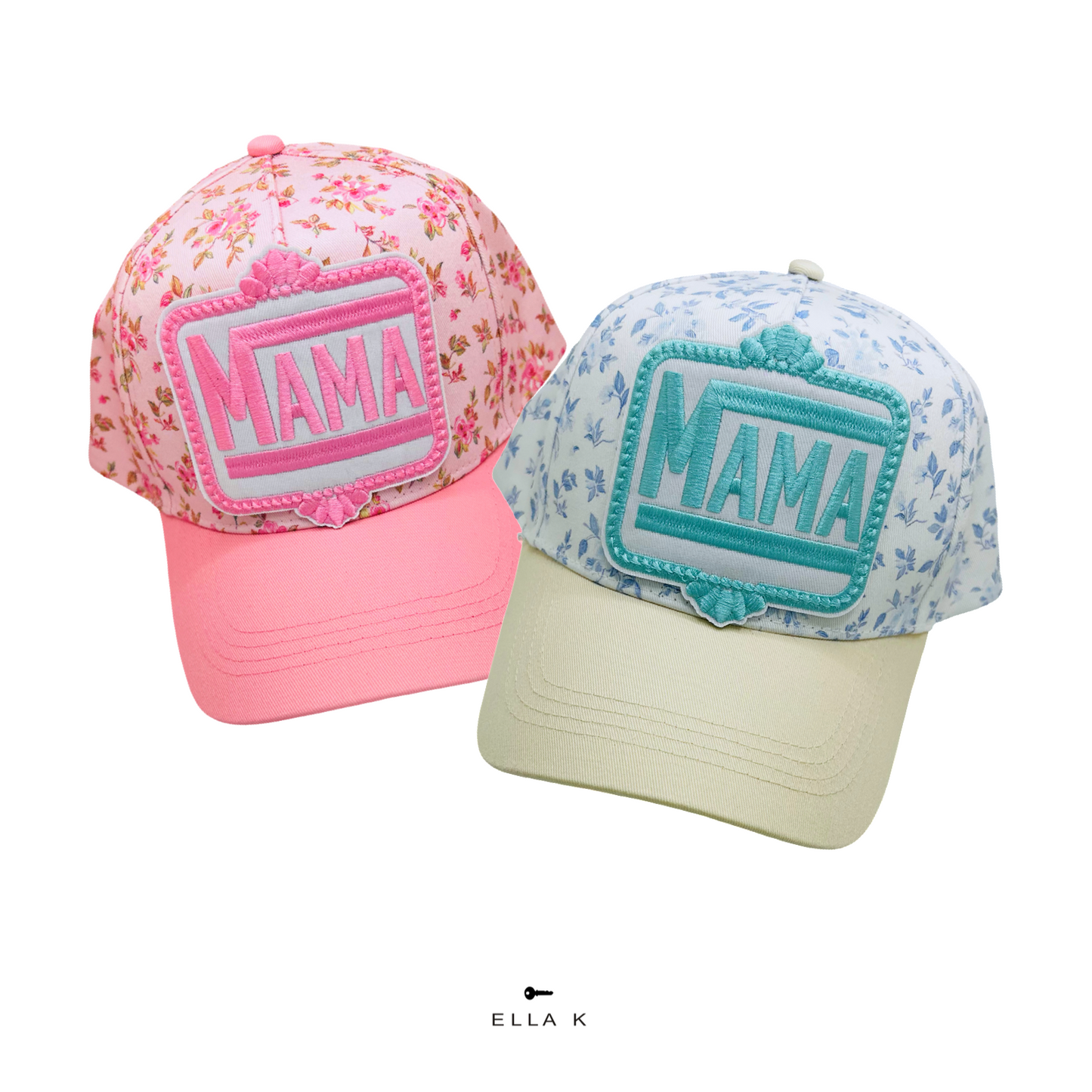 Wildflower Cottage Rose EmbroideredMama Hat