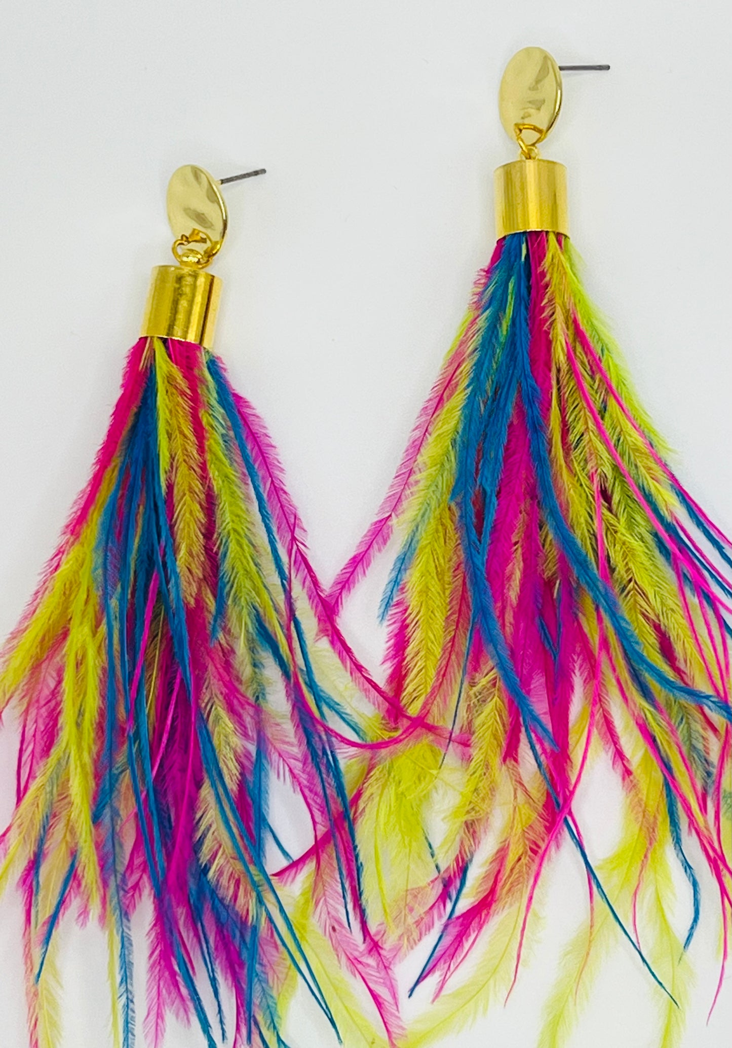 Feather Earrings - Carnival Collection