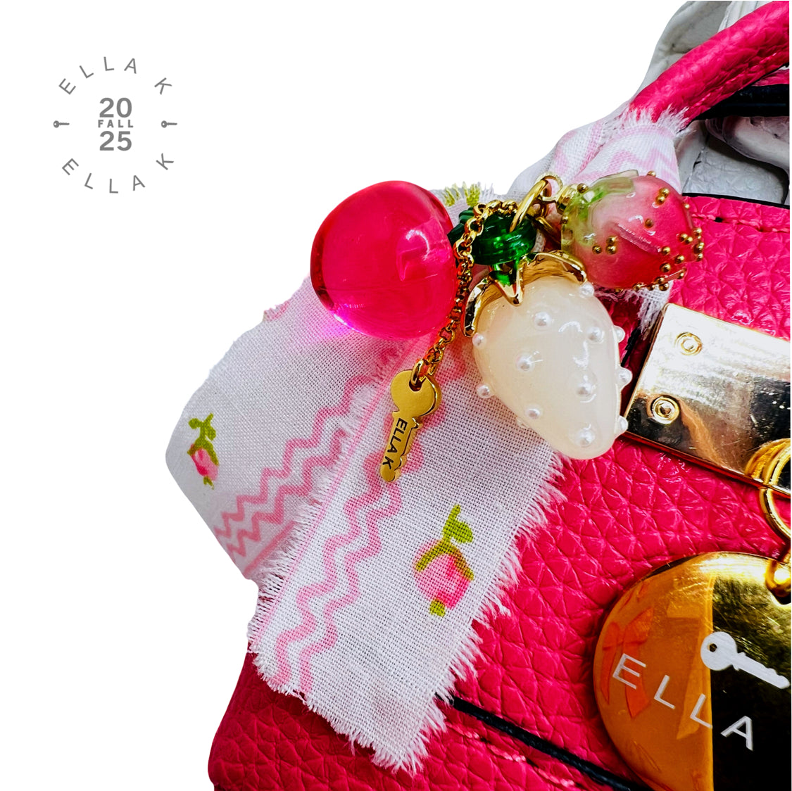 Candy Pink Mini Tote Bag Charm