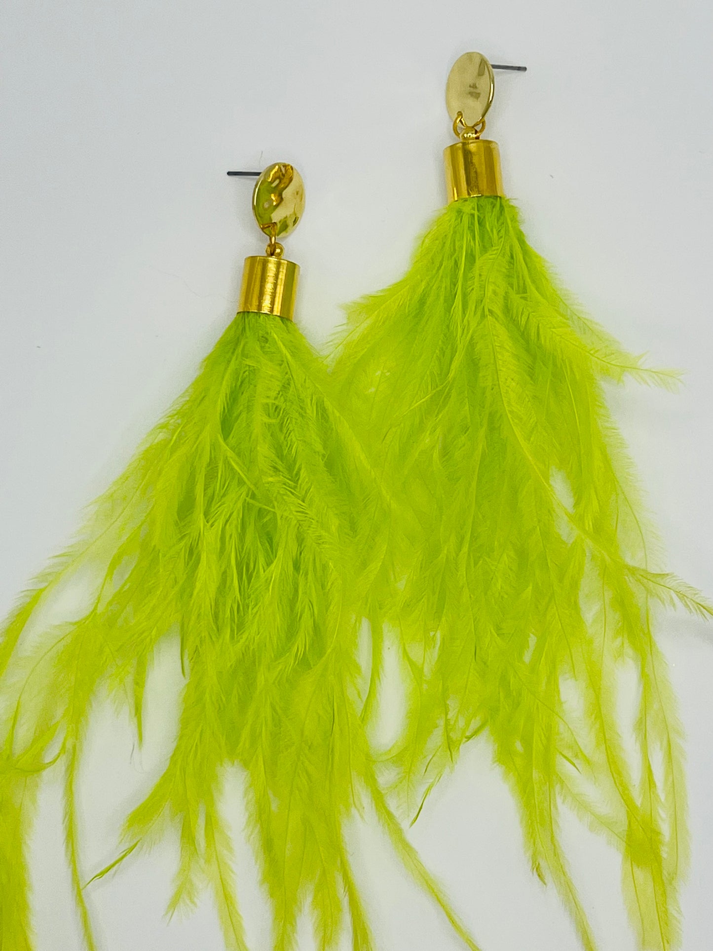 Neon Feather Earrings