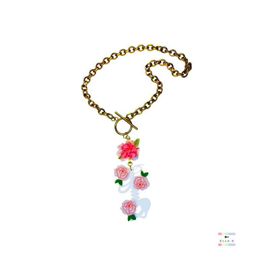 Bones In Bloom Charm Necklace (Copy)